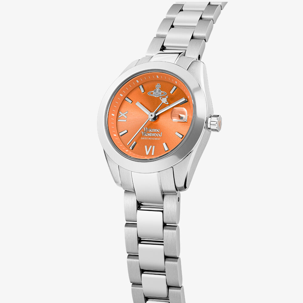 Fenchurch Orange Dial Watch 28mm VV292ORSL