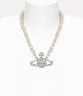 Man. Bas Relief Pearl Necklace