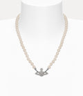 Man. Mini Bas Relief Pearl Necklace