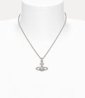 Silver Mayfair Bas Relief Pendant Necklace 6183