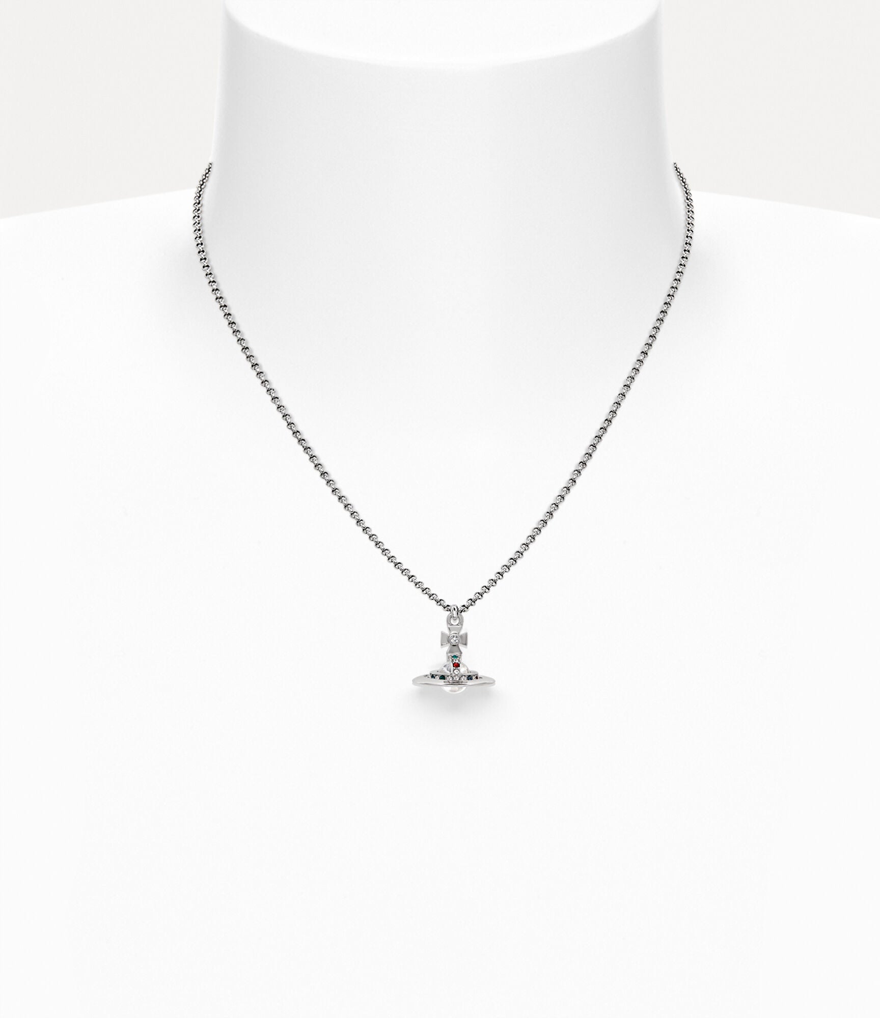 New Petite Orb Pendant Necklace 6479SV