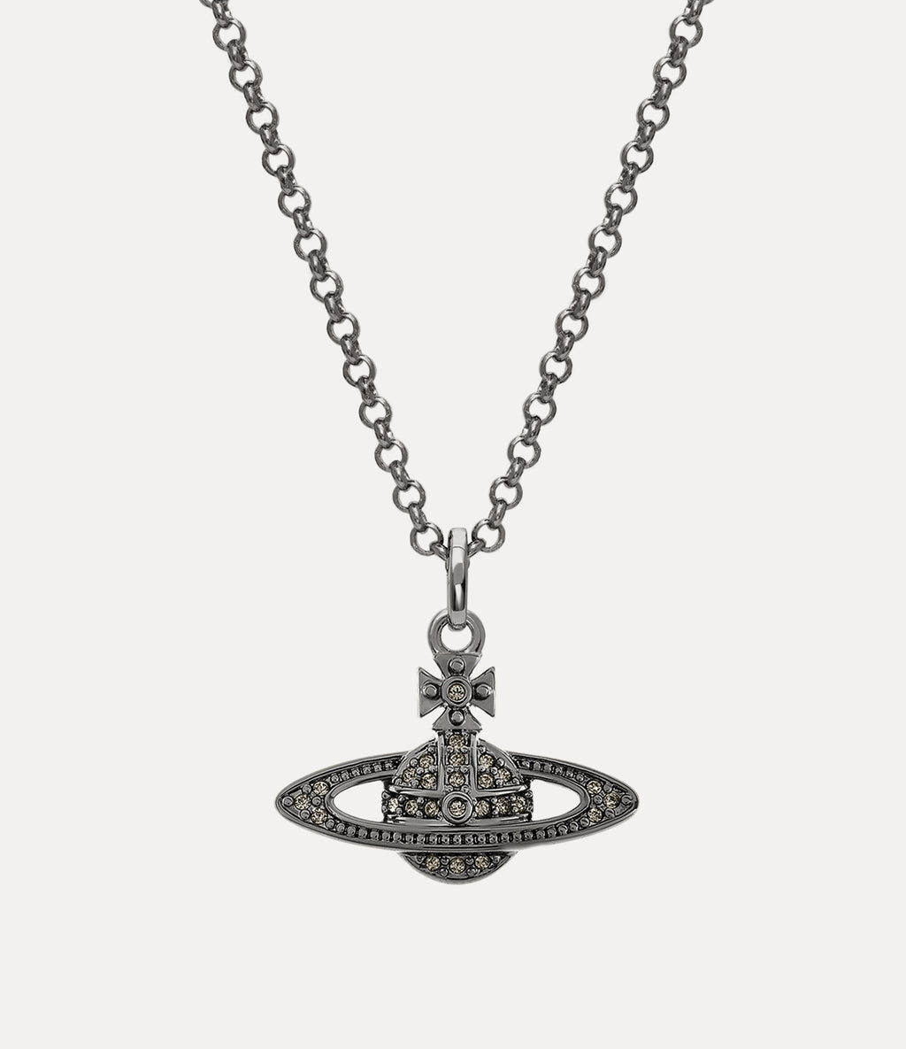 Man. Mini Bas Relief Orb Pendant Necklace