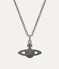 Man. Mini Bas Relief Orb Pendant Necklace