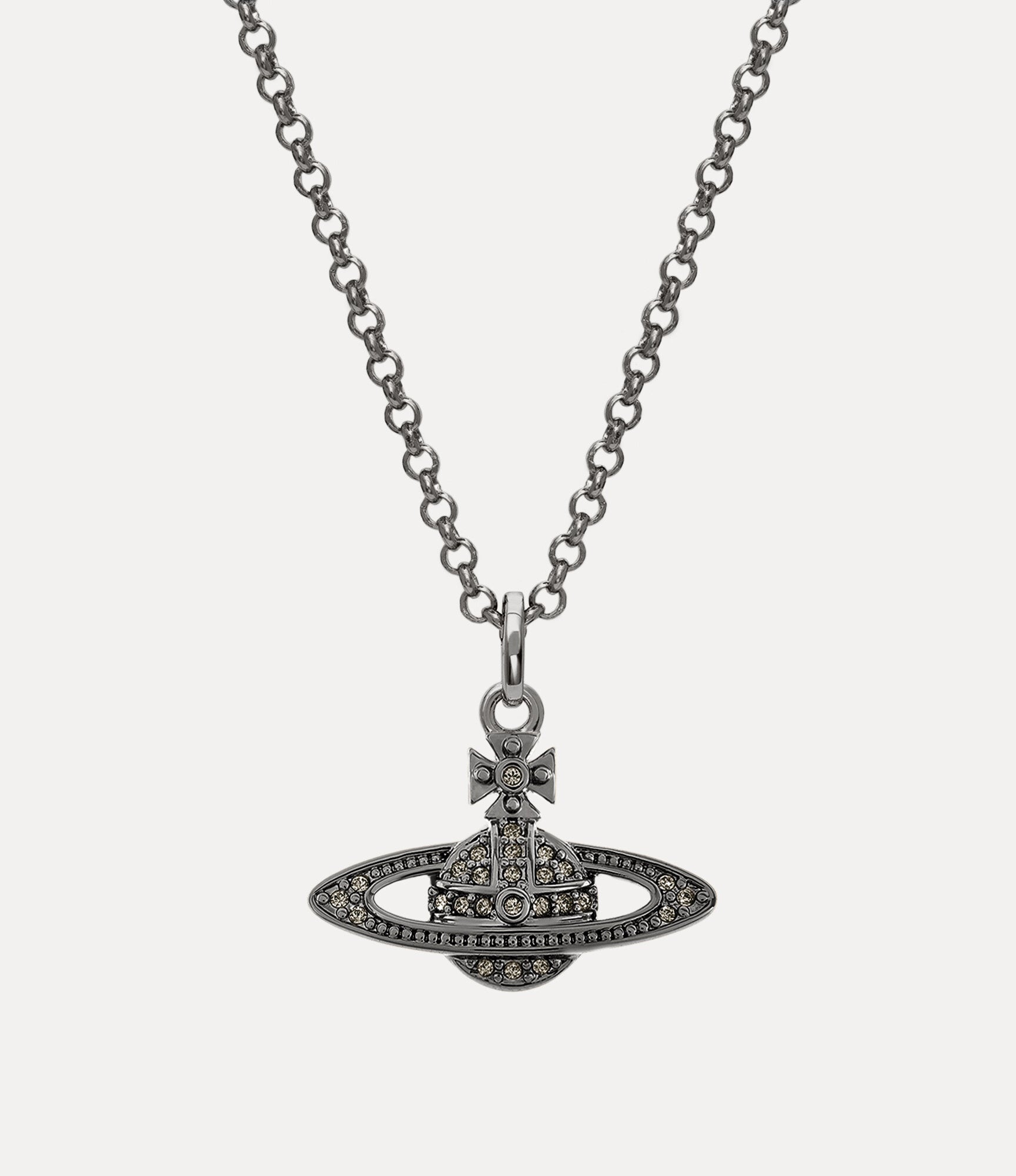 Man. Mini Bas Relief Orb Pendant Necklace