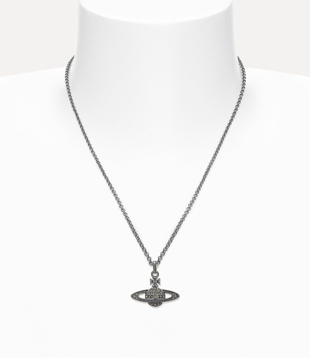 Man. Mini Bas Relief Orb Pendant Necklace 2
