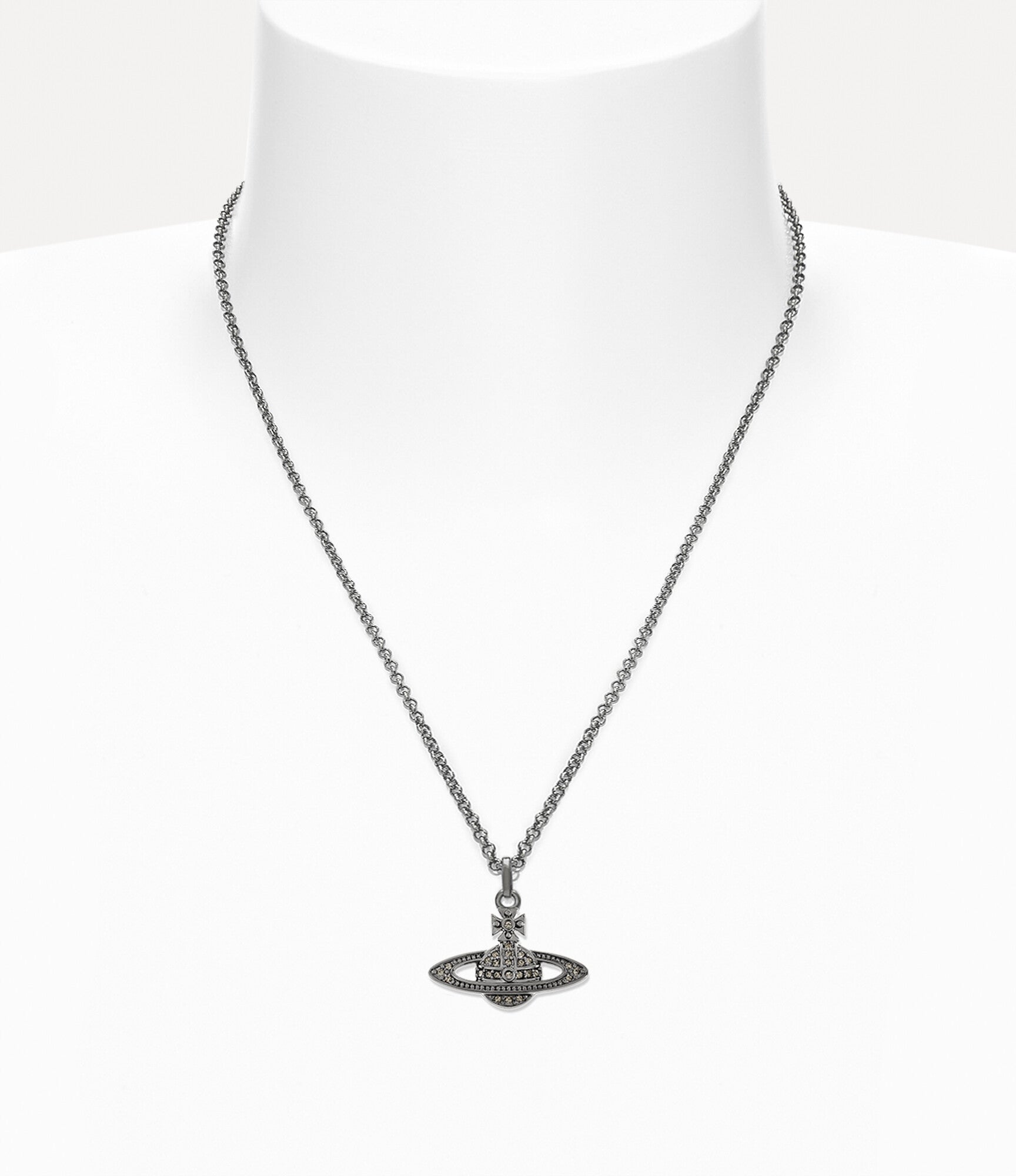 Man. Mini Bas Relief Orb Pendant Necklace 2