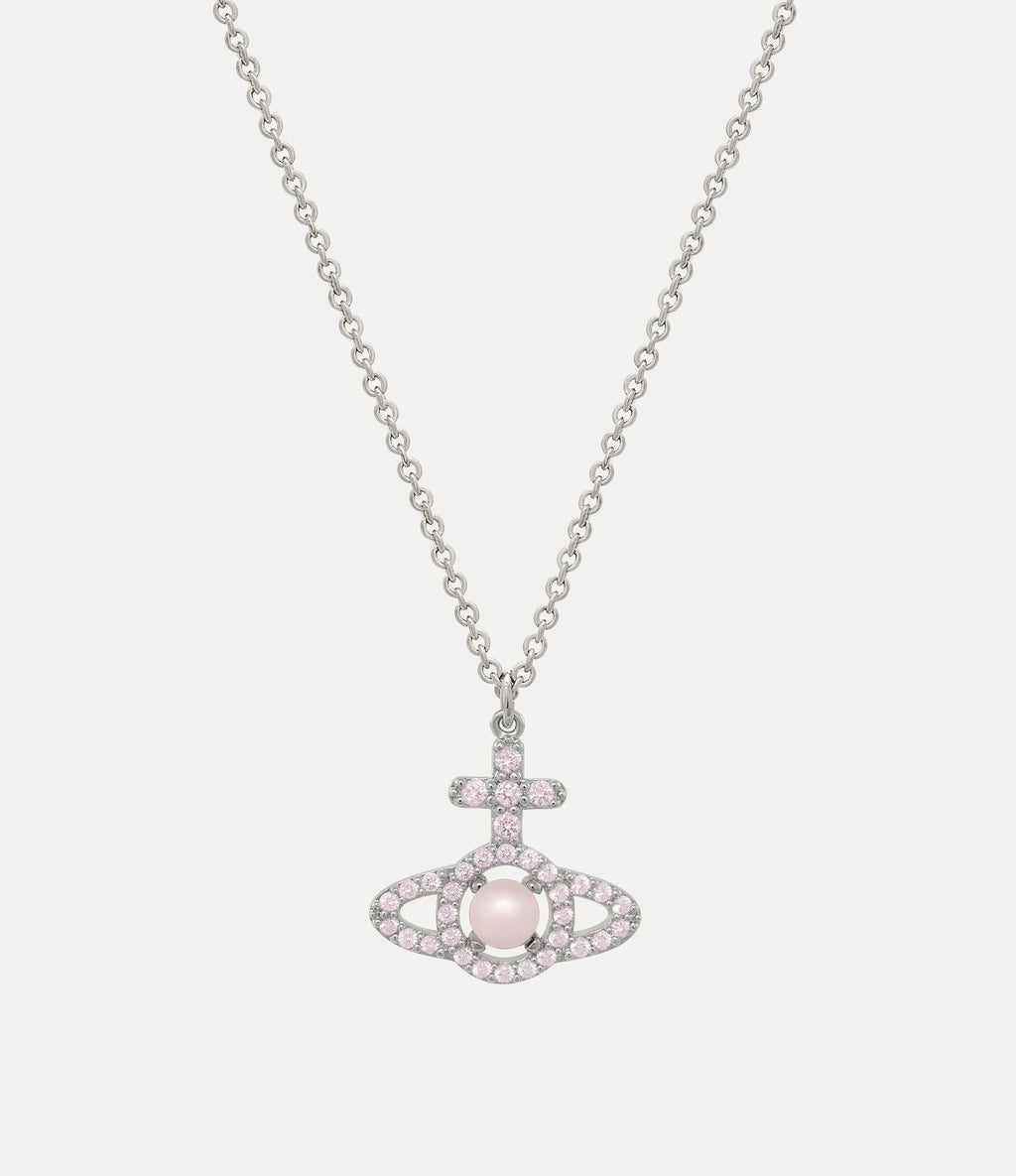 Olympia Pearl Pendant Necklace Pink 6482PK