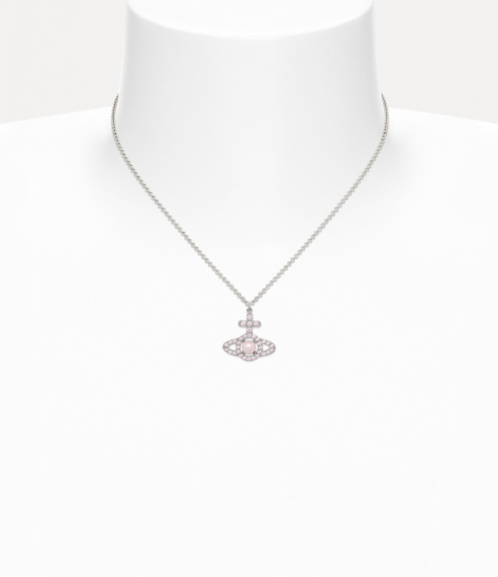 Olympia Pearl Pendant Necklace Pink 6482PK