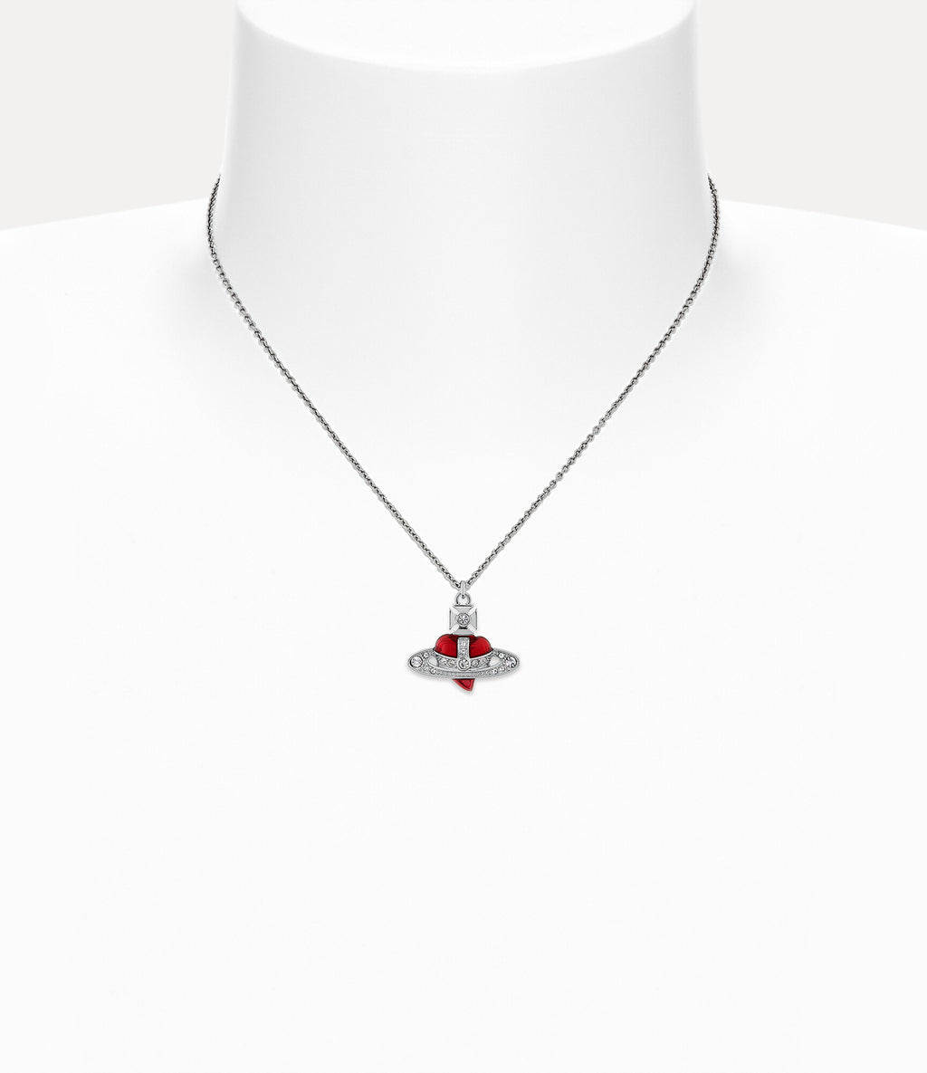 New Diamante Heart Pendant Necklace 2