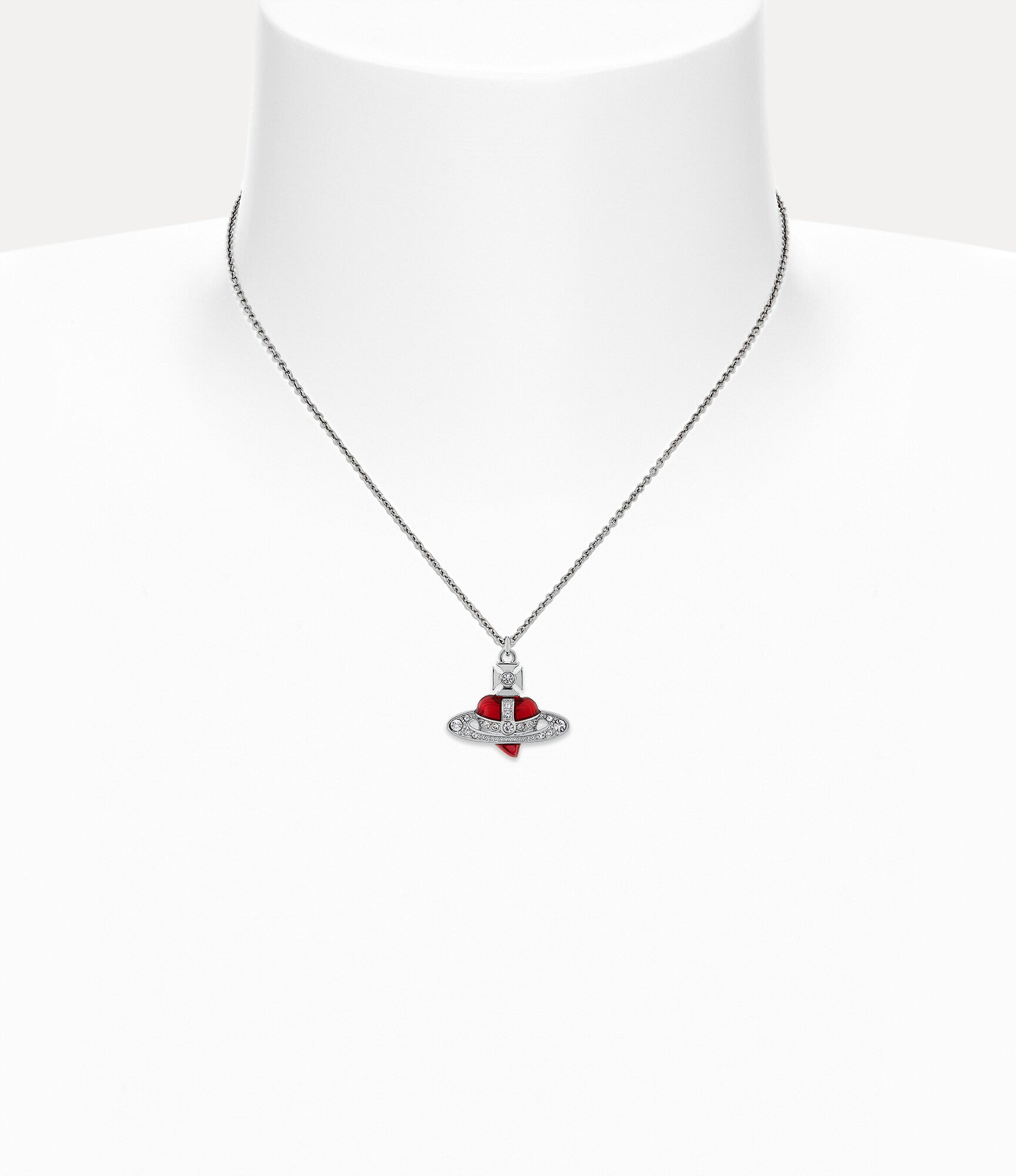 New Diamante Heart Pendant Necklace 2