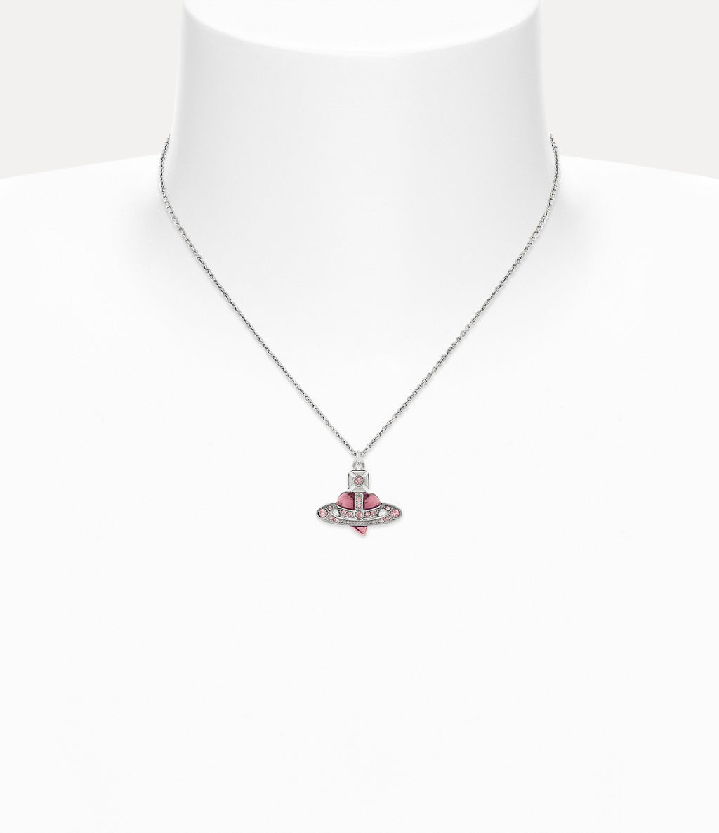 New Diamante Heart Pendant Necklace 2