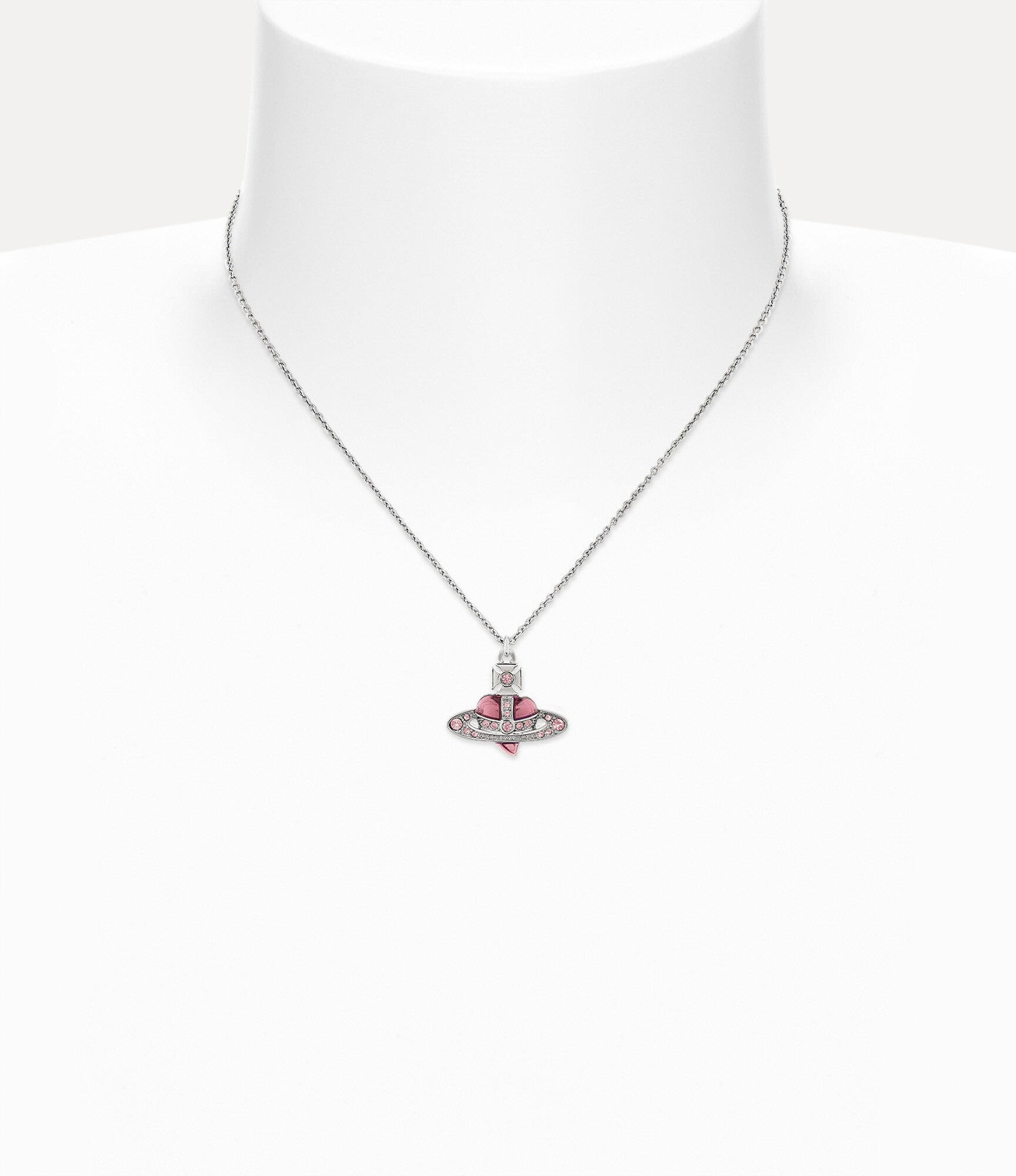 New Diamante Heart Pendant Necklace 2