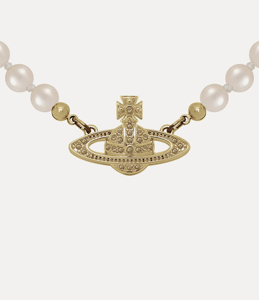 Mini Bas Relief Pearl Choker 4