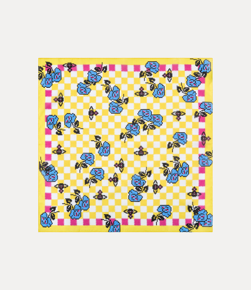 Pixel Rose Handkerchief