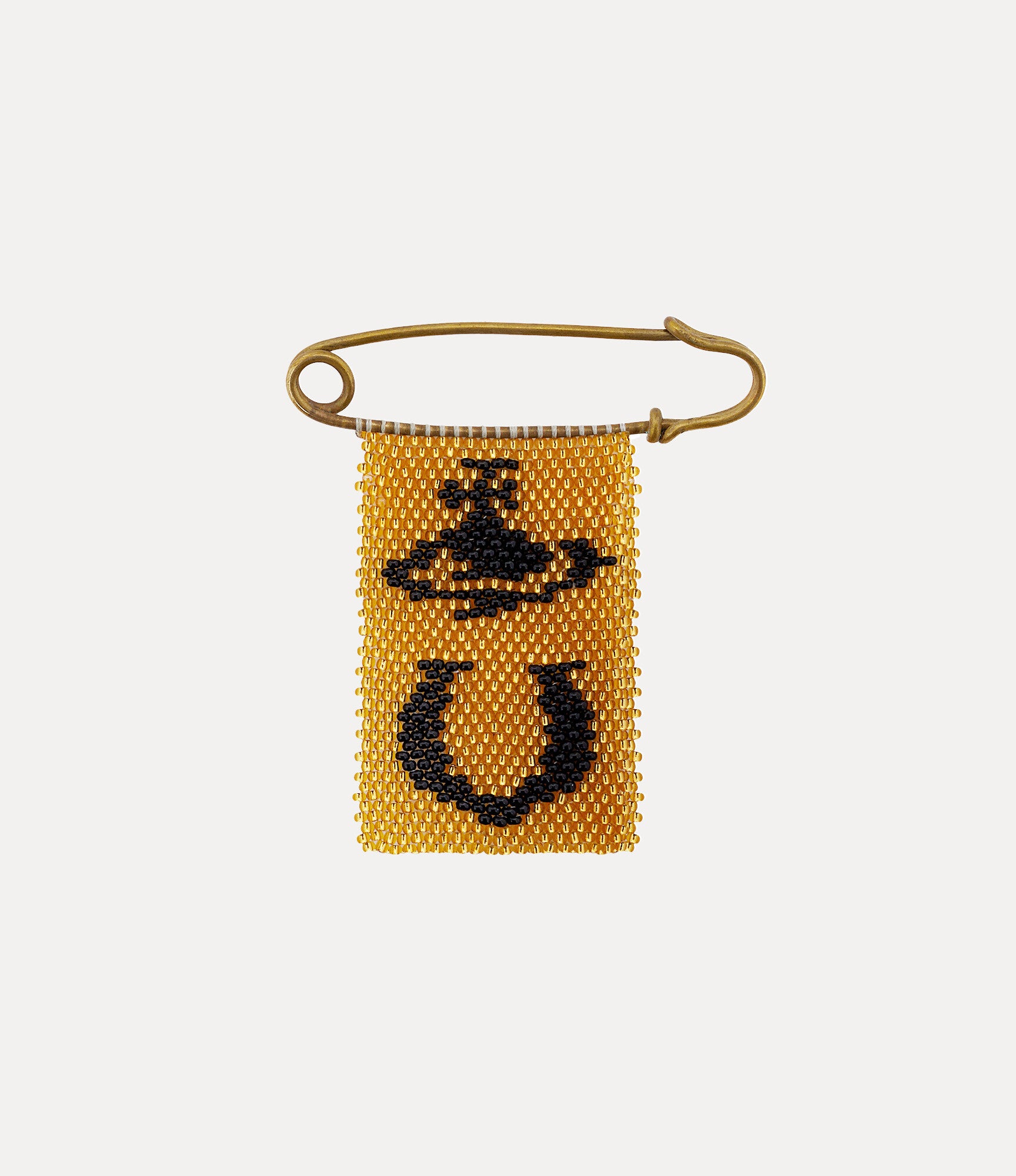 Beaded Charm Pin
