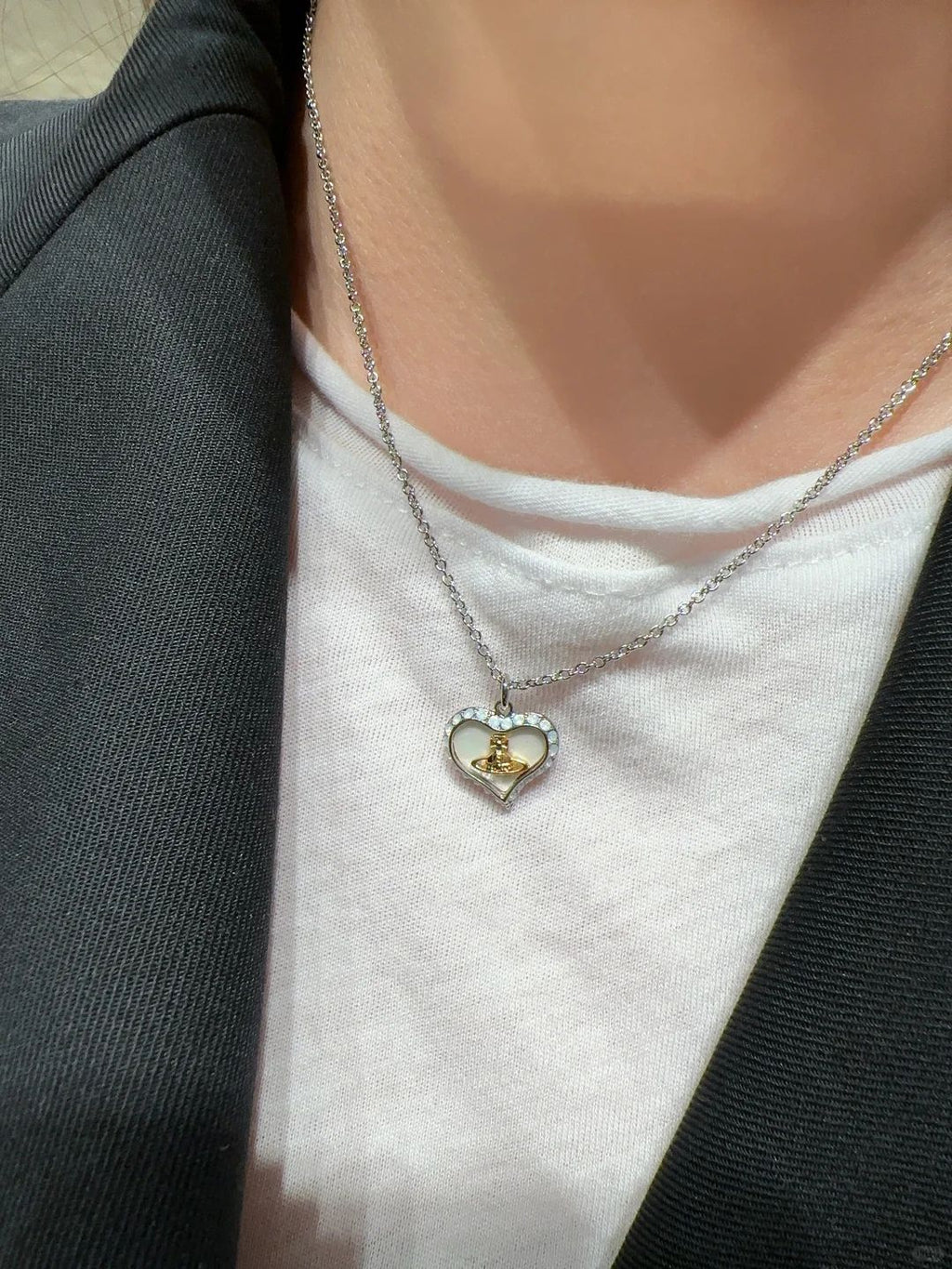 Petra Pendant Necklace Silver 6217SV