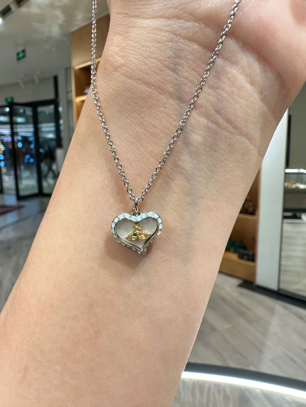 Petra Pendant Necklace Silver 6217SV