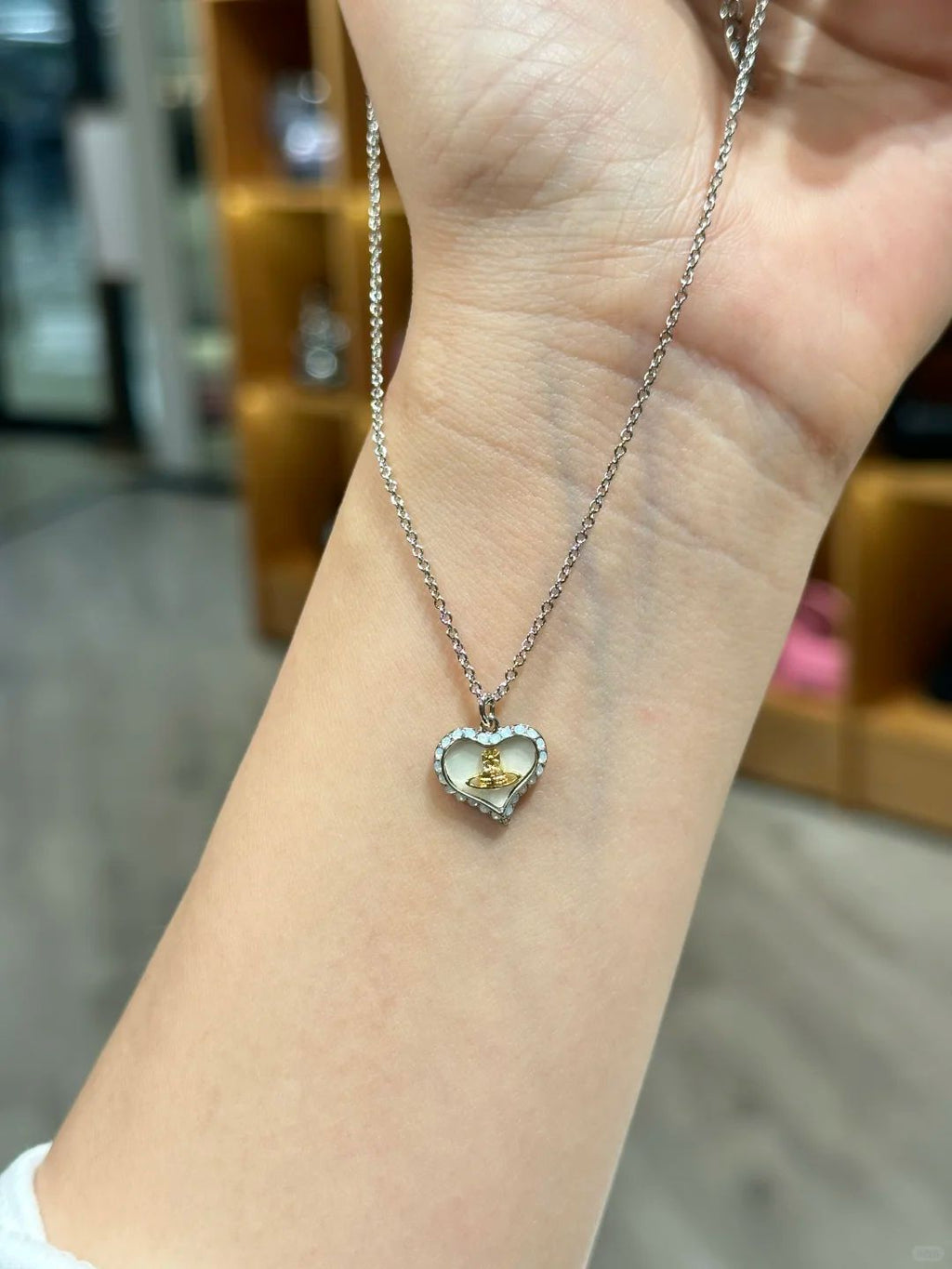 Petra Pendant Necklace Silver 6217SV
