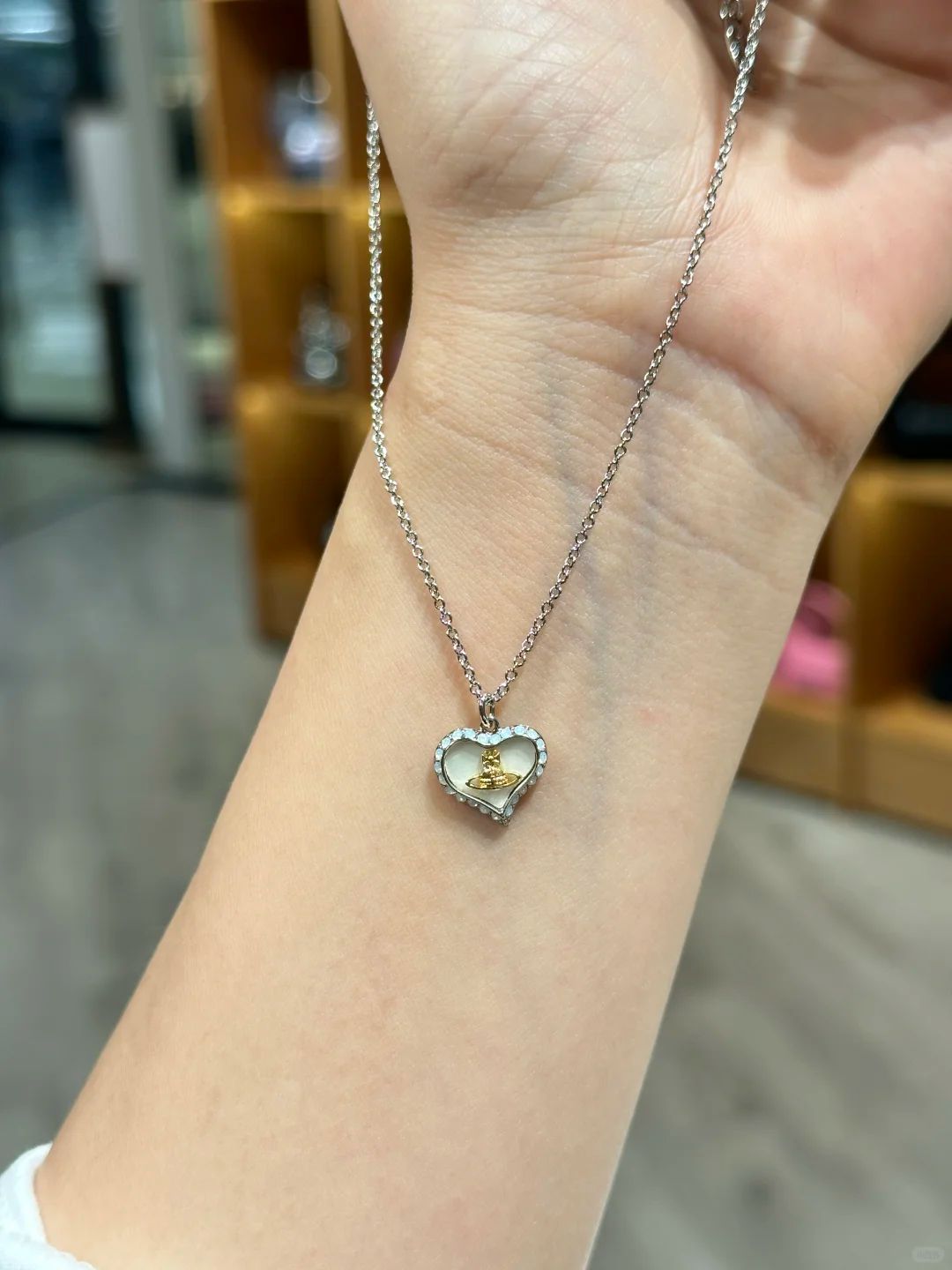Petra Pendant Necklace Silver 6217SV