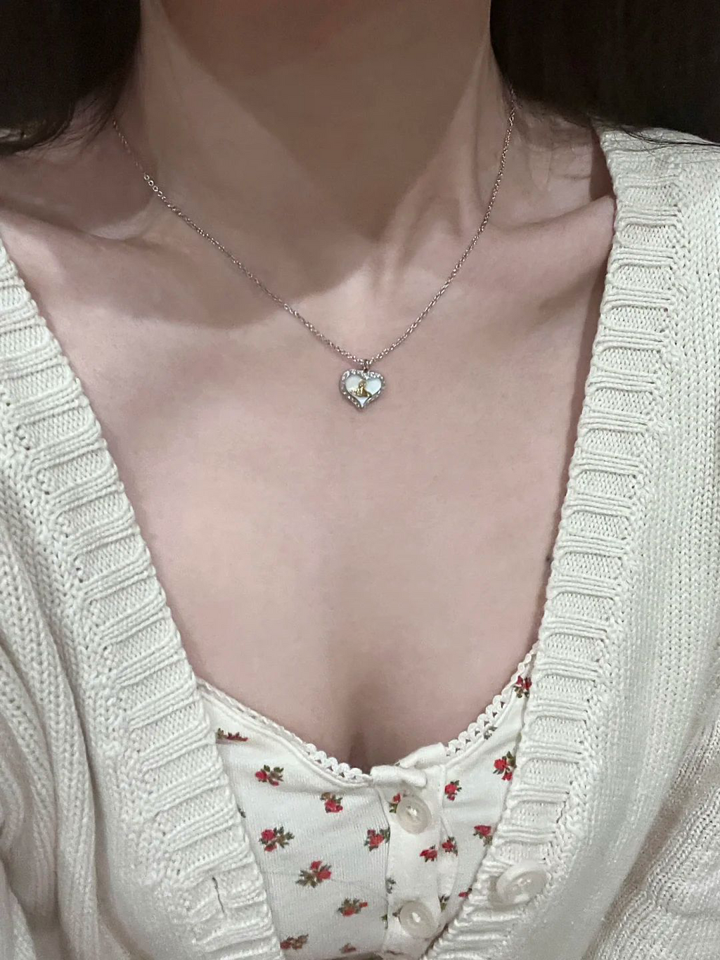 Petra Pendant Necklace Silver 6217SV