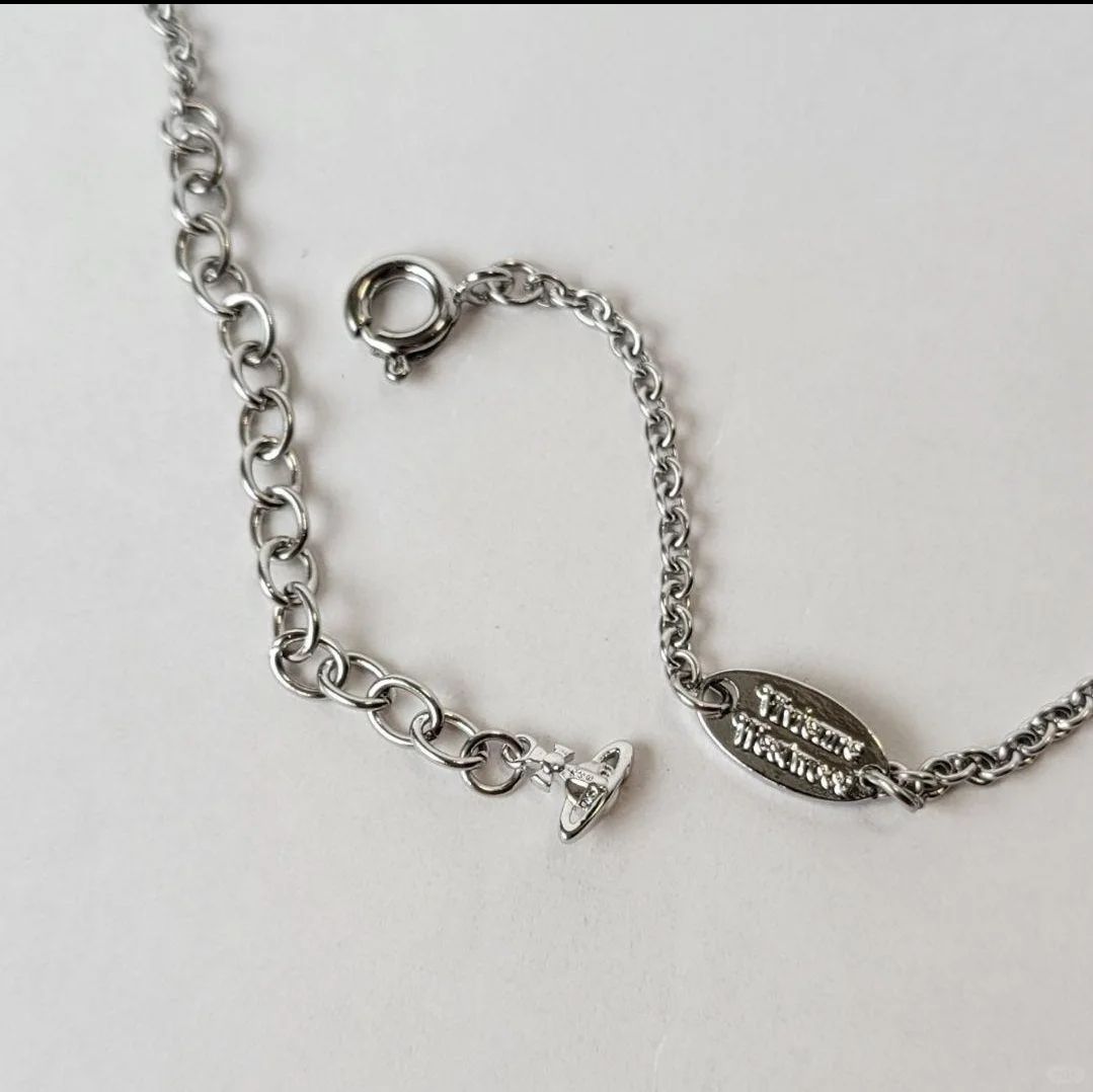 Octavie Pendant Necklace Silver White 6480WH