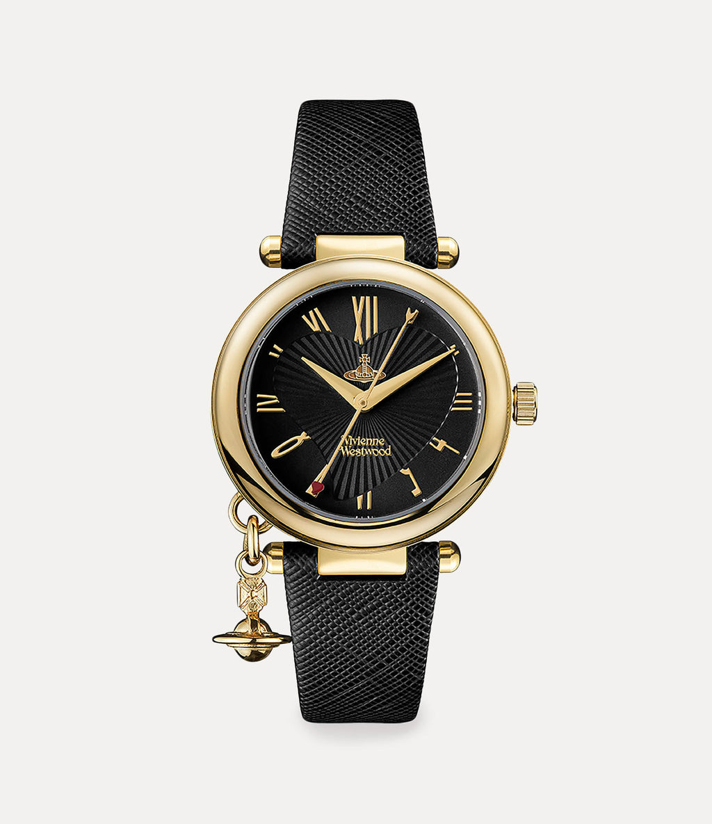 Orb Heart Watch Gold Black VV006GDBLK