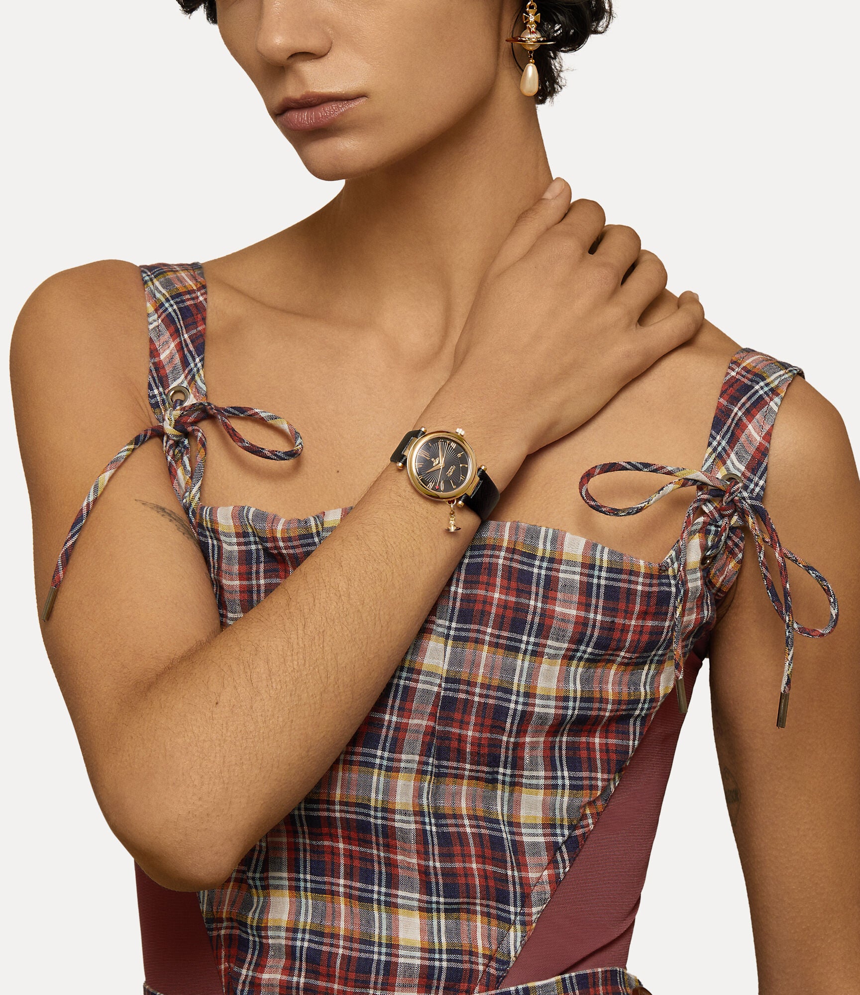 Orb Heart Watch Gold Black VV006GDBLK