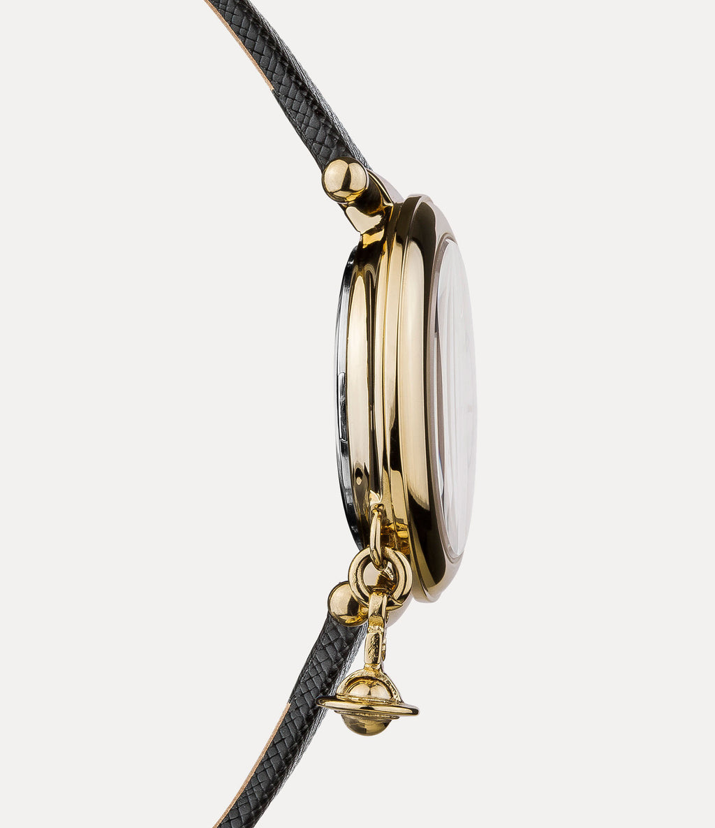 Orb Heart Watch Gold Black VV006GDBLK