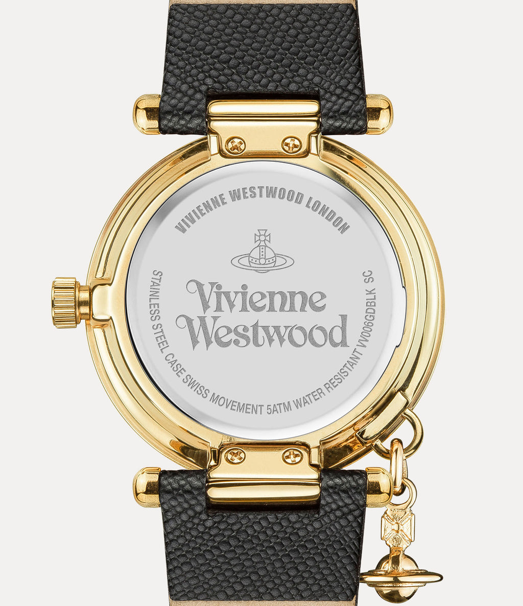 Orb Heart Watch Gold Black VV006GDBLK