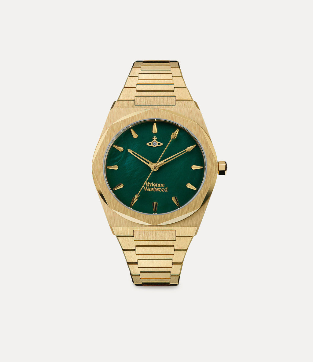 Limehouse Green Gold Watch 34mm VV244GRGD