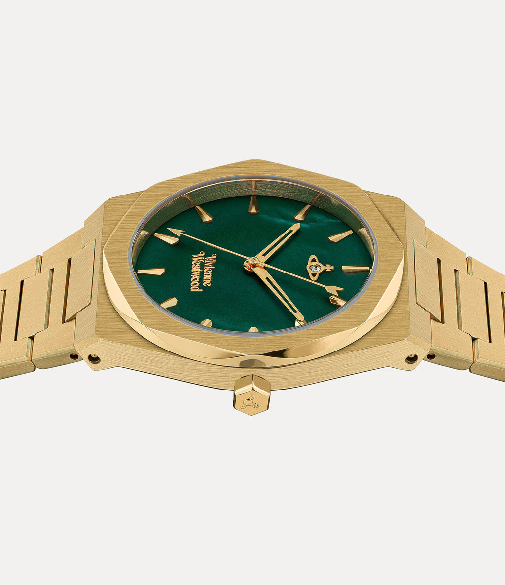 Limehouse Green Gold Watch 34mm VV244GRGD