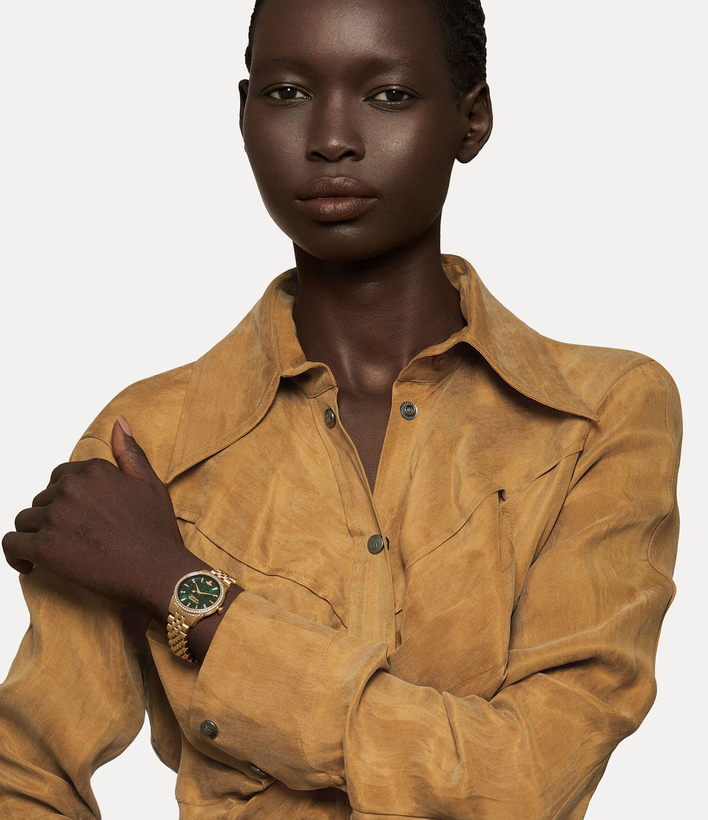 Little Wallace Watch Green Gold VV327GRGD