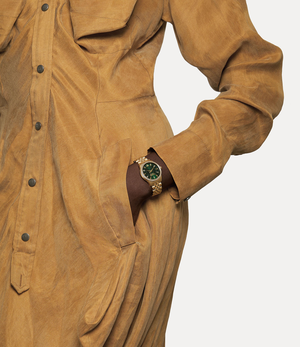 Little Wallace Watch Green Gold VV327GRGD