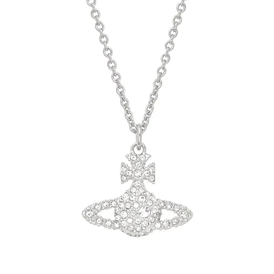 Grace Bas Relief Pendant Silver Necklace 6213