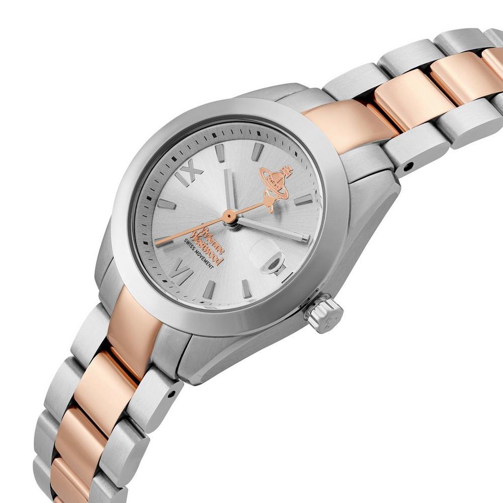 Fenchurch Rose Gold Silver Watch VV292SLSR